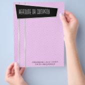 Retro-Fabulous, tweezijdig letterhead Flyer (Hand)