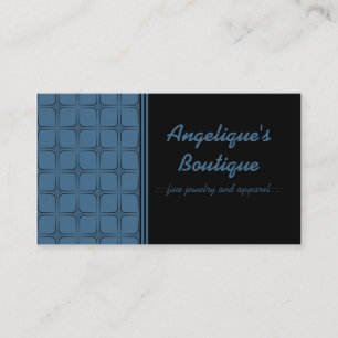 Retro Fabulous Visitekaartje, blauw Visitekaartje