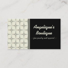 Retro Fabulous Visitekaartje, zwart-wit Visitekaartje