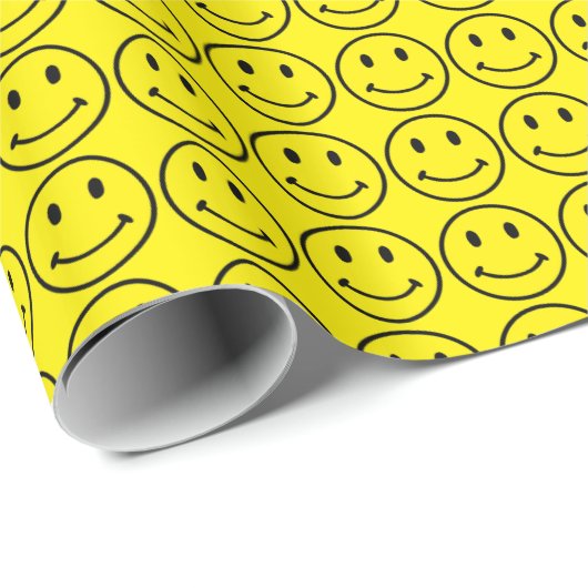 Retro Face Gift Wrap Cadeaupapier (Rol Hoek)