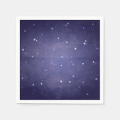 Retro Faded Blue en White Stars Party Servetten (Voorkant)