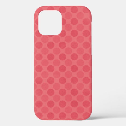 Retro faded rode cirkels patroon Hoesje-Mate iPhon Case-Mate iPhone Case (Achterkant)
