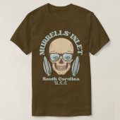 Retro Faded Skull Murrells Inlet South Carolina U T-shirt (Design voorkant)
