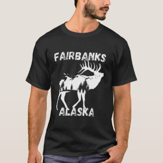 Retro Fairbanks Alaska Kleding Souvenir T-shirt