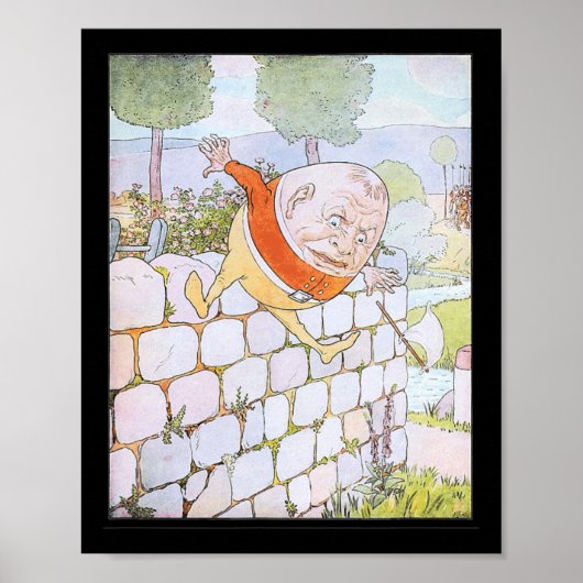 Retro Fairy De Grote Herfst Humpty Dumpty 1 Poster (Voorkant)