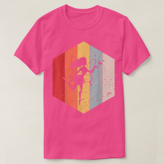 Retro Fairy Fairy Silhouette Pegasus Fairy T-shirt (Design voorkant)