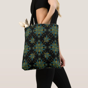 Retro Fairy Stars Zwart Schouder Tas