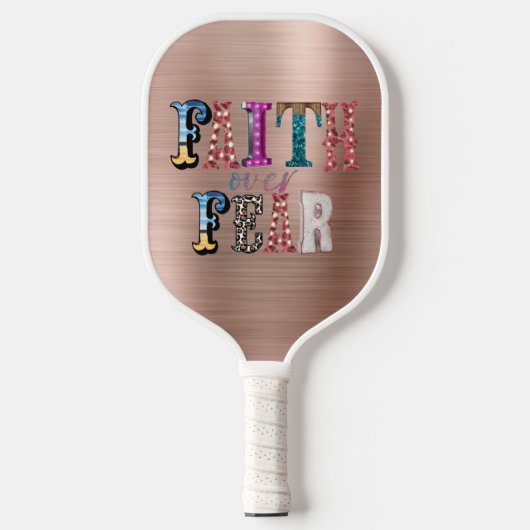 Retro Faith over angst Pickleball Paddle (Voorkant)