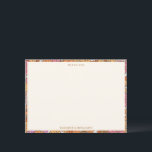 Retro Fall Floral Custom Co-ed Couples Shower Bedankkaart<br><div class="desc">This couples shower thank you card carries your fall coed wedding celebration through to the final detail. Created for expressing appreciation after a bridal shower or engagement gathering, it pairs beautifully with terracotta, pink, and orange floral themes. The retro-inspired border and clean typography deliver a look that feels polished, stylish,...</div>