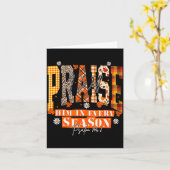 Retro Fall For Jesus He Never Leaves Autumn Christ Kaart (Gele Bloem)