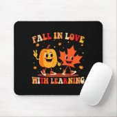 Retro Fall In Love With Learning Autumn Pumpkin Te Muismat (Met muis)