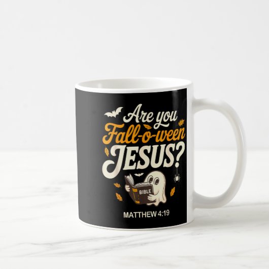 Retro Fall Religious Bible Matthew Are You Fall-o- Koffiemok (Rechts)