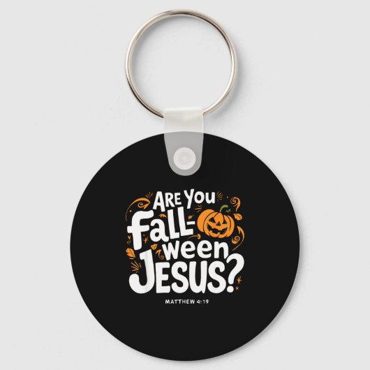 Retro Fall Religious Bible Matthew Are You Fall-o- Sleutelhanger (Voorkant)