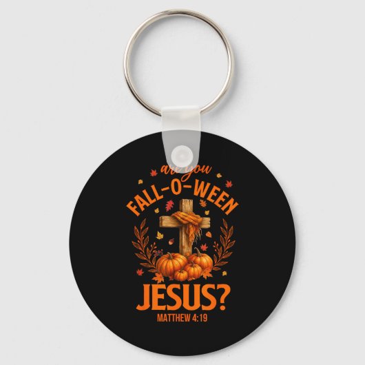 Retro Fall Religious Bible Matthew Are You Fall-o- Sleutelhanger (Voorkant)