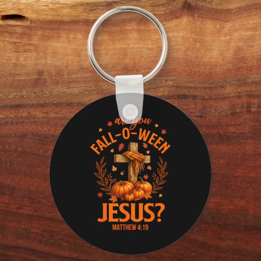 Retro Fall Religious Bible Matthew Are You Fall-o- Sleutelhanger (Voorkant)