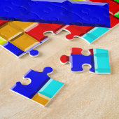 Retro Falling Bricks Arcade Game Puzzle Legpuzzel (Zijkant)