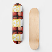 Retro Fallout Shelter Urban Grunge Skateboard (Voorkant)