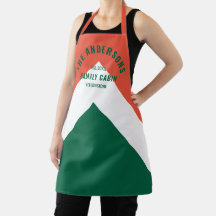 Retro Familie Cabin Gepersonaliseerde Naam Rood Gr