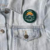 Retro Familie Camping Vakantie Custom Ronde Button 5,7 Cm (In situ)