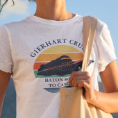 Retro Familie Cruise Reis Aangepaste Vakantie T-shirt