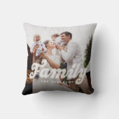 Retro familie foto kussen (Achterkant)