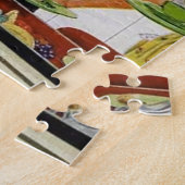 retro  familie in de keuken legpuzzel (Zijkant)