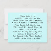 Retro  familie in Sepia Reunion Kaart (Achterkant)