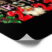 Retro Familie Kerstbemanning 2023 Bijpassende Fami Poster (Hoek)