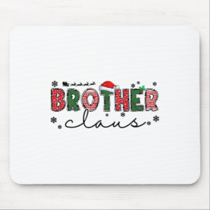 Retro Familie Kerstfeest Schattigee Broer Claus Xm Muismat