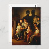 Retro Familie Kerstmis Horror Briefkaart (Voorkant / Achterkant)