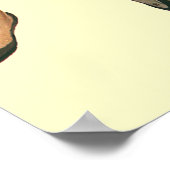 Retro familie, moeder en Kinder boodschappenwagent Poster (Hoek)