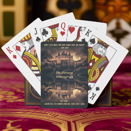 Retro Familie Quote Pokerkaarten