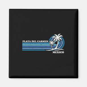Retro Familie Vakantie Mexico Playa del Car Magneet