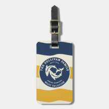 Retro familie vakantie nautisch haaienbadge