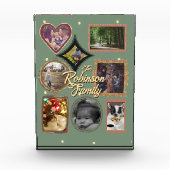 Retro Family 8 Photo Collage CUSTOM Fotoblokken (Voorkant)