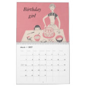 Retro Family Agenda Kalender (Mar 2027)