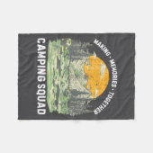 Retro Family Camng Crew Est 2025 Camper Camp Camng Fleece Deken (Voorkant (Horizontaal))