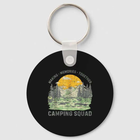 Retro Family Camng Crew Est 2025 Camper Camp Camng Sleutelhanger (Voorkant)