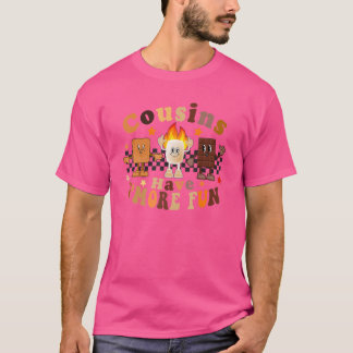 Retro Family Camping for Kids Cousins heeft meer T-shirt