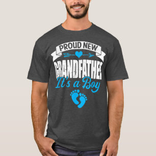 Retro Family Proud New Grandfather Het is een Jong T-shirt