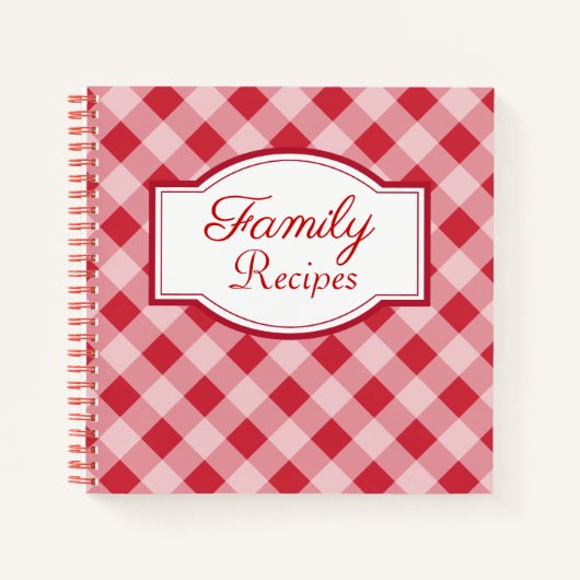 Retro Family Recipe Notitieboek (Voorkant)