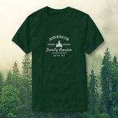 Retro Family Reunion of Trip | Rustische pinebomen T-shirt