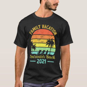 Retro Family Vacation 2021 Florida Clearwa T-shirt