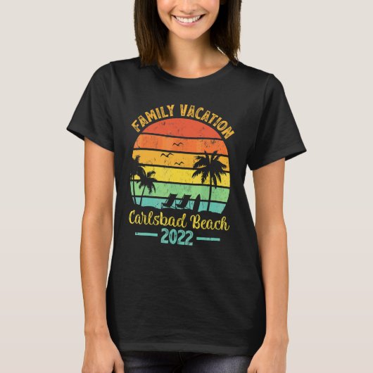  Retro Family Vacation 2022 California Carl T-shirt (Voorkant)