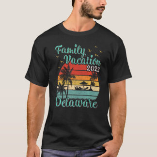  retro Family Vacation 2022 Delaware Beach T-shirt