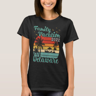  retro Family Vacation 2022 Delaware Beach T-shirt