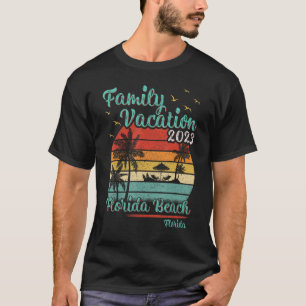 Retro Family Vacation 2023 Florida Beach T-shirt