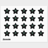 Retro Fantasy Dragon Tattoo Gift for Tattooist Ster Sticker (Vel)