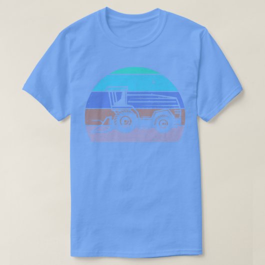Retro Farmer Tractor  Farmer Tractor Silhou T-shirt (Design voorkant)