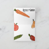 Retro Farmer's Market lokaal geteeld Baby shower Bedankkaart (Binnen)